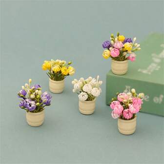 5 st/3 st/2 st/1 st miniatyr dockhus konstgjord krysantemumväxt, konstgjord blomdekor, pyssel-DIY-tillbehör, dockhus vardagsrum sovrum blomsterprydnad, mikromotiv fotografering rekvisita