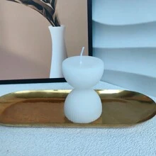 1pc Modern Minimalist Geometric Design Scented Candle, Home Decor Fragrance Candle Gifts Birthday Graduation - Multicolor - View 9