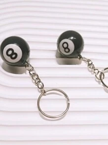 1pc Vintage Billiards Keychain Black 8 Ball Pool Creative Pendant Decoration Casual Souvenir Car Accessories Bag Charm School Cute Goth Y2k Christmas Gift Ideas Bag Accessories Lanyards With Id Holder Car Accessories Bag Charms Car Accessories Teacher Friend Sister