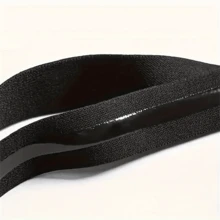 1 件可调节弹性衬衫固定带 - 防滑衬衫吊袜带，尼龙商务西装腿带吊带，男女通用专业衬衫固定带内衣 - 黑色 - 查看 4