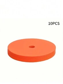 10 piezas/20 piezas Marcadores planos para suelo, conos de entrenamiento de fútbol, vallas de entrenamiento, suministros de entrenamiento de velocidad y agilidad, artículo imprescindible para volver al colegio y festivales deportivos