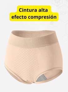 Set 4pcs Braga Faja Cintura alta, Tallas Grandes Pushup-Compresión De figura, Moldeador Glúteos, silueta Plana, Cómodos Texturizados, Transpirables - Multicolor - Ver 3