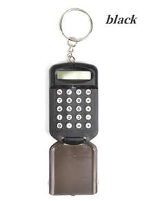 1 pieza Llavero con miniatura de calculadora de tapa abatible de moda y creativa, casual, regalo del Día de San Valentín, regalo para amigos (llave no incluida), accesorio de coche, adorno de bolso, escuela
