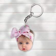 1pc Customized Acrylic Photo Keychain, Personalized Pet/Portrait Picture Keyring Pendant, Backpack Charm, Suitable As Customized Gift,Durable,Engraved,Stainless,Colorful,Cute,Adorable,Funny,Kawaii,Y2K,Stylish,Unisex,Casual,Custom,Personalized,Unique,Customized,Ideal Gifts For Him,Ideal Gifts For Her,Her,Boyfriend,Girlfriend,Family,Friends