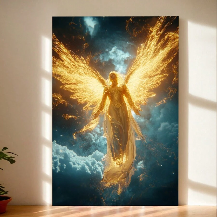 Abstract Angel Wings Wall Decor, Modern Art Style, Home Wall Decorations - Multicolor - View 1