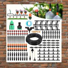 Portable Micro Drip Irrigation System, Automatic Watering With Adjustable Drippers Mist Watering Kit, Garden Hose - Multicolor - View 9