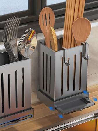 Wall-Mounted Transparent Toothbrush, Toothpaste, Comb And Razor Storage Rack For Bathroom, No-Drill Home Bathroom Decor Fall Decor Back To School