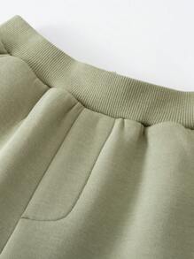 mini bala Kids' Adjustable Waist Pants, Fashionable And Warm Bottoms