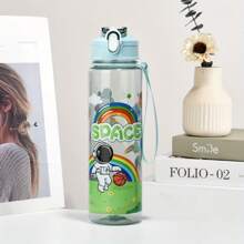 1 件 700ml/23OZ 户外休闲运动水壶，带吸管和编织手柄，防漏、防碎，适合户外露营、学校、健身房、节日礼物、生日礼物、情人节礼物 - 彩色 - 查看 7