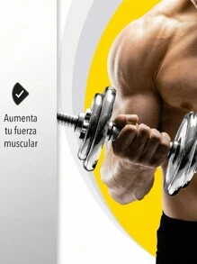 Kit De Mancuernas Pesas Barra Discos Ejercicio Gym 30kg - Negro - Ver 5