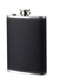 Frascos de aço inoxidável personalizados com impressão de letras, mini garrafa de licor de aço inoxidável portátil e compacta para exterior, presente