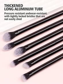 15 Stücke/Set Profi Make-up Pinselset, 12 Stücke Make-up Pinsel + 2 Stücke Make-up Schwämme + 1 Stück Puder Puschel, Reisefreundlich