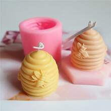 1pc 3D Bee Hive Molds, For Wax Candles, Soap, Bath Bombs, Plaster Crafts