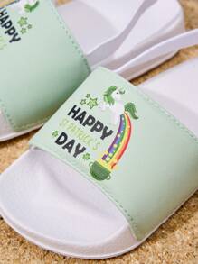 1 par de sandalias planas de dibujos animados cómodas, de moda, casuales y ligeras para niños pequeños en verano - Multicolor - Ver 6