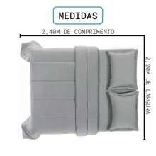 200 Thread Count Natural Cotton Queen Duvet Soft Touch - 灰色 - 查看 6