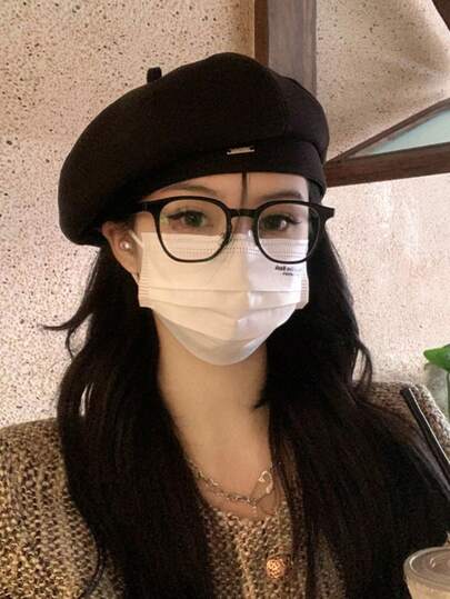 1pc 2025 Spring New Octagon Beret Hat For Women, Fashionable & Versatile, Korean Sweet & Cute Style, Face-Slimming Casual Hat