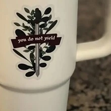Throne Of Glass Aelin Fireheart Waterproof Sticker - Paper Decal For Laptops, Water Bottles, And Car Exterior Accessories,School Supplies,Back To School