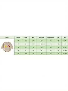 Baby Girls Boys Sweatshirts Rompers Easter Clothes Letter Chick Embroidered Long Sleeve Spring Bodysuits Jumpsuits - Khaki - View 7