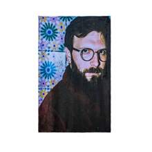 Frazada de Cantante Mexicano de Rap Individual Suave Calentita 100% Poliester - Marrón - Ver 1