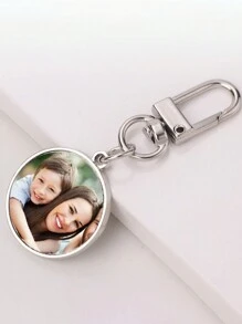 1 Piece Set, Personalized Customized Heat Transfer Keychain. Suitable For Daily Life, Holiday Gatherings, And Customized Weddings. Can Be Used As A Birthday Gift, Graduation Gift, Valentine'S Day Gift, Mother'S Day Gift. Can Be Used To Match Keys And Bags. It Is Made Of High-Quality Metal Material, Shining With A Charming Golden Luster.