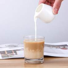 陶瓷肉汁勺、酱汁勺、咖啡奶精、糖罐、牛奶壶、牛排酱汁碟（无把手）重返校园 - 白色 - 查看 5