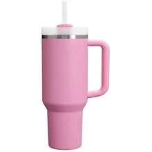 1 Piece,  Compatible With Stanley Cup 40 Oz Stainless Steel Tumbler With Handle And Straw, 40oz Large Capacity Double Wall Vacuum Insulation Thermal Hot And Cold Beverages Flask Water Bottle For Home, Office And Outdoor Activities Camping, Hiking, Driving, And Car Travel, 40 Ounce Portable Reusable Cup Travel Drinkware Coffee Mug With Lid And Straw For Men And Women, Keep Warm Or Cold, Perfect Christmas Gifts, Valentine's Day Gifts, Birthday Gifts, Trek Collection, Easy To Clean - 40 oz - 查看 7