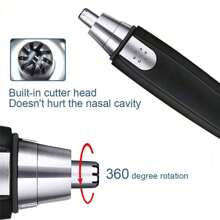 Electric Nose Hair Trimmer Tool, Men&Women Ear Neck Eyebrow Hair Removal Shaver, Shaving Cleaning Grooming Kit