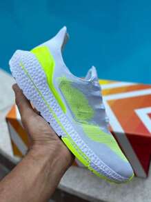 Tênis Masculino Ultraboost 21 Academia Corrida Caminhada Promoção 2025 - branco e verde - Visão 3