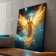 Abstract Angel Wings Wall Decor, Modern Art Style, Home Wall Decorations - Multicolor - View 4