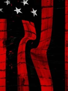 男士爱国印花无袖上衣，休闲圆领涤纶针织面料，略带弹性，夏季运动训练篮球上衣，常规版型 - 彩色 - 查看 3