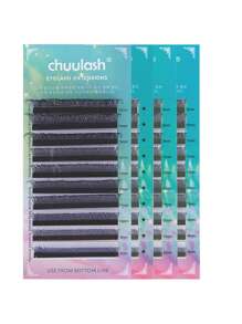 CHUULASH 10 排 D/C 卷曲 YY 形睫毛 2D 0.07 仿貂皮/8-15 毫米天然柔软巴西睫毛预制浓密扇形睫毛延长睫毛簇、睫毛簇、单根睫毛、睫毛、假睫毛 - D - 查看 10