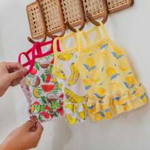 DMA Dog Dresses For Small Dogs Floral Puppy Dresses Princess Bowknot Dress Cute Summer Puppy Outfits Clothes For Female Dogs Cat Small Pets