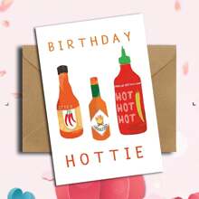 1pc Funny Birthday Greeting Card, Holiday Card, Greeting Card, Amusing Birthday Card To Send To Friends, Cartoon Text Personalized Encouraging Card, Creative Gag Novelty Gift, Blank Folding Card With Envelope, Positive Motivational Card, Playful Birthday Card, Thank You Card, Holiday Greeting Card With Envelope, Small Commercial Card, Premium Birthday Gift, Invitation Card