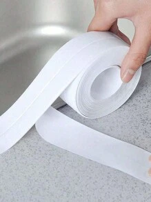 1pc Width 1.5Inch/3.7cm Anti Mould Tape Kitchen Seam Tape Seam Tape, Floor Sealing Stickers/Sealing Strips/Waterproof Sealant Tape Anti Mould Tape Beautiful Seam Sealant Tape Waterproof Kitchen Seam Sealant Tape Bathroom Bathroom Crack Seal Strips Wall Corner Line Stickers Kitchen And Bathroom Waterproof Self-Adhesive Sealant Tape, Easy To Use. Home Bathroom Decor