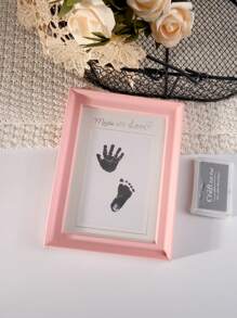 2 pezzi Accessori fotografici per neonati, cornice per impronte di mani e piedi del bambino, annuncio di informazioni sulla nascita in ospedale, articoli commemorativi della crescita del bambino, regali per festa di nascità e Pasqua, per bambine/bambini - Multicolore - Visualizzare 13