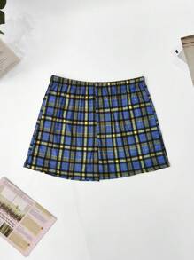 4pcs/Set Men's Plus Size Plaid Print Elastic Waist Soft Breathable Boxer Briefs - 彩色 - 查看 6