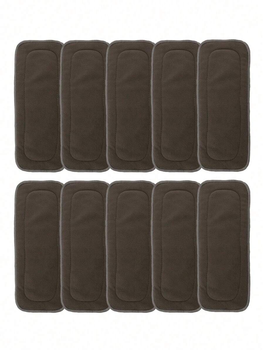 1/2/4/10/12 piezas Almohadilla de cambio de pañales de carbón de bambú para bebé, 4 piezas Estera de cambio de pañales reutilizable de fibra de bambú