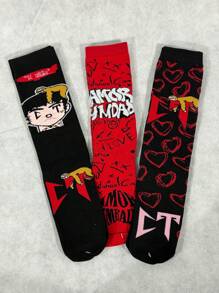 Calcetines Unisex con estampado de Corridos Tumbados - Negro - Ver 1