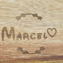 1pc Personalized Customized Name Desktop Breakfast Plate, Afternoon Tea Tray, Unique Platter, Valentine's Day Gift