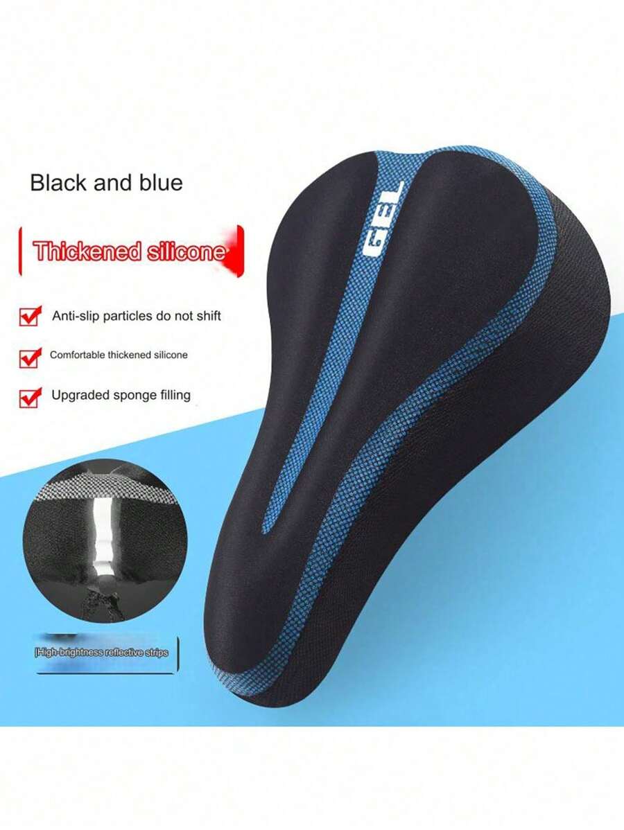 Bicycle Seat Cover, Ultra-Soft Silicone Thickened Folding Bicycle Universal Saddle Cover, Soft Seat Cushion, Mountain Bike Seat Cover