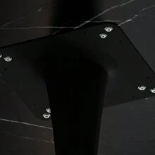 31.50"Modern Octagonal Coffee Table With Printed Black Marble Table Top Metal Base For Dining Room Kitchen Living Room - 大理石+八角形如圖 - 查看 8