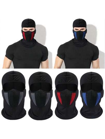 1 件装四季通用轻薄男女户外防尘防晒运动摩托车防护全脸帽，钓鱼和骑行滑雪面罩帽，适合户外骑行/运动/登山/钓鱼/滑雪/徒步旅行使用