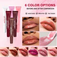 MISS FACTORX 6pcs/Box 6 Color Lip Gloss Set, Unique Gift Set, Long-Lasting & Moisturizing, Glossy Lip Enhancer, Great For Valentine's Day, Thanksgiving, Mother's Day