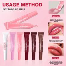MISS FACTORX 6pcs/Box 6 Color Lip Gloss Set, Unique Gift Set, Long-Lasting & Moisturizing, Glossy Lip Enhancer, Great For Valentine's Day, Thanksgiving, Mother's Day