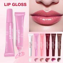 MISS FACTORX 6pcs/Box 6 Color Lip Gloss Set, Unique Gift Set, Long-Lasting & Moisturizing, Glossy Lip Enhancer, Great For Valentine's Day, Thanksgiving, Mother's Day