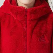Adidas 女款多功能休閒夾克 CW REV JKT 紅色保暖內裡可正反穿運動上衣 JM8833 - 能量紅 - 查看 6
