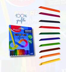 10 Boxes Of Infinite Colored Pencils For Children, Non-Sharpened, 12 Colors, Souvenir, Educational Material, Gift - 彩色 - 查看 5