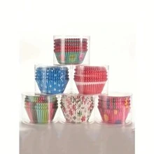 100 个 11CM 什锦彩色蛋糕模具