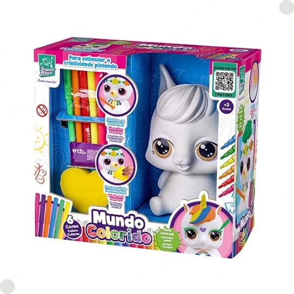 Brinquedo Raposa para colorir com canetinha Super toys 2024