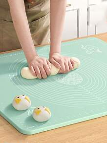 1 件 40*50 厘米硅胶烘焙垫，超大尺寸不粘烘焙垫，高边设计，硅胶面团擀面垫，适用于制作食物、马卡龙，多功能垫，台面垫，餐厅厨房餐垫 - 彩色 - 查看 7